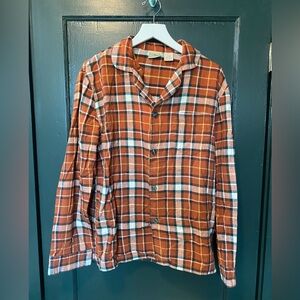 LL Bean button down plaid shirt